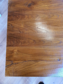 Tafel - Salontafel 100X100cm H55cm - Massief Teakhout