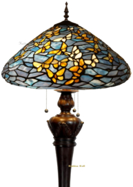 7860 * Vloerlamp H170cm met Tiffany kap Ø50cm Fly Away  Bolling in de voet