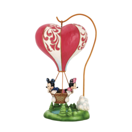 Mickey & Minnie "Love Balloon" H27cm + Jim Shore Base Kleur Ø16cm