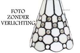 6207 * Wandlamp met Tiffany kap Ø13cm Pearl Creme