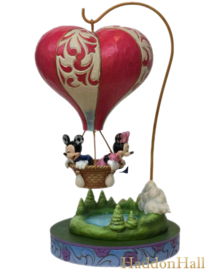 Mickey & Minnie "Love Balloon" H27cm + Jim Shore Base Kleur Ø16cm