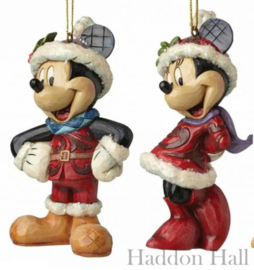 Mickey  Minnie "Sugar Coated" Set van  Jim Shore Hanging Ornament
