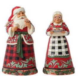 Highland Glen Santa & Mrs Santa - Set van 2 Jim Shore beelden 6012865