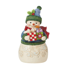 Snowman with Presents "Unwrap the Joy" Jim Shore 6015522
