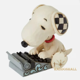 Snoopy Typing MIni Fig H8cm Jim Shore 6001298 , retired.