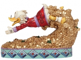 UNCLE SCROOGE - DAGOBERT "Treasure Dive" H12,5cm Jim Shore 4046055 * aanbieding, op voorraad