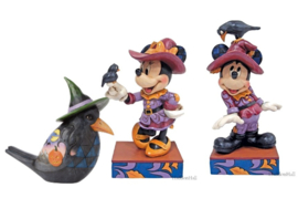 Mickey , Minnie & Crow - Set van 3 Jim Shore beelden