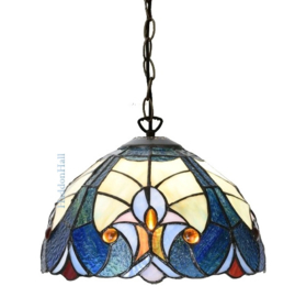 6306 Hanglamp Tiffany Ø25cm Ultramarine