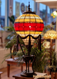 6016 * Tafellamp Tiffany H71cm Ø31cm Luchtballon