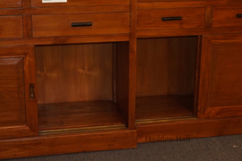 Kast  H249cm B280cm Massief Teakhout,  2 delig