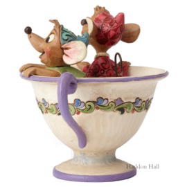 Cinderella Jaq & Gus in teacup H11,5cm Jim Shore 4016557 *