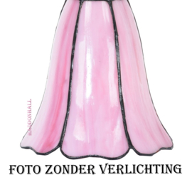 8187 * Vloerlamp Lovely H145cm met Tiffany kap Ø15cm Liseron Pink