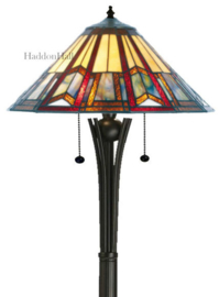 6288 TG08BU * Vloerlamp Dark Star H156cm met Tiffany kap Ø39cm Toren