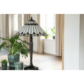6177 Tafellamp H63cm met Tiffany kap Ø40cm Atomium