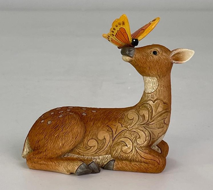 Deer with Butterfly H9cm Jim Shore 6017783