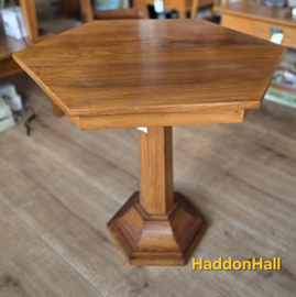 Trompettafel Ø75 cm Massief Teakhout