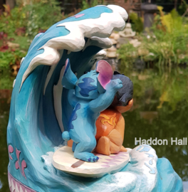 STITCH & LILO Catch the Wave  H 18cm Jim Shore 4055407 Disney Traditions  retired *