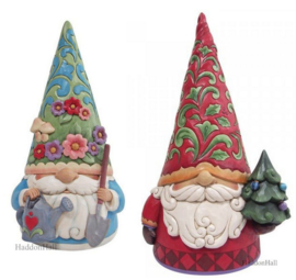 Statement Gnomes -H35 en 45cm! - Set  van 2 Jim Shore Beelden *