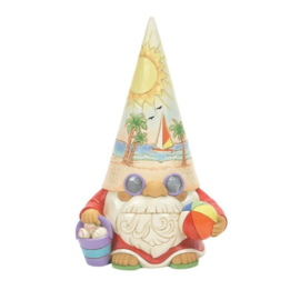 Coastal Gnome with Beachball H17cm Jim Shore 6012797 retired, laatste exemplaren *