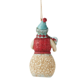 Winter Wonderland Set - Snowman Figurine & Hanging Ornament - Jim Shore *