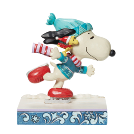 Snoopy Skating H16cm Jim Shore 6013050 , laatste exemplaren, retired