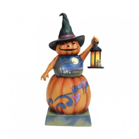 Stacked Pumpkin Witch H21cm Jim Shore 6012745 PRE-ORDER