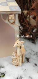 Gesigneerd  24cm White Woodland Nativity 8-delig Jim Shore Kerstgroep Kerststal , signed by Jim in 2018