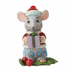 Christmas Mouse Mini Figurine H9cm Jim Shore 6006663 retired *