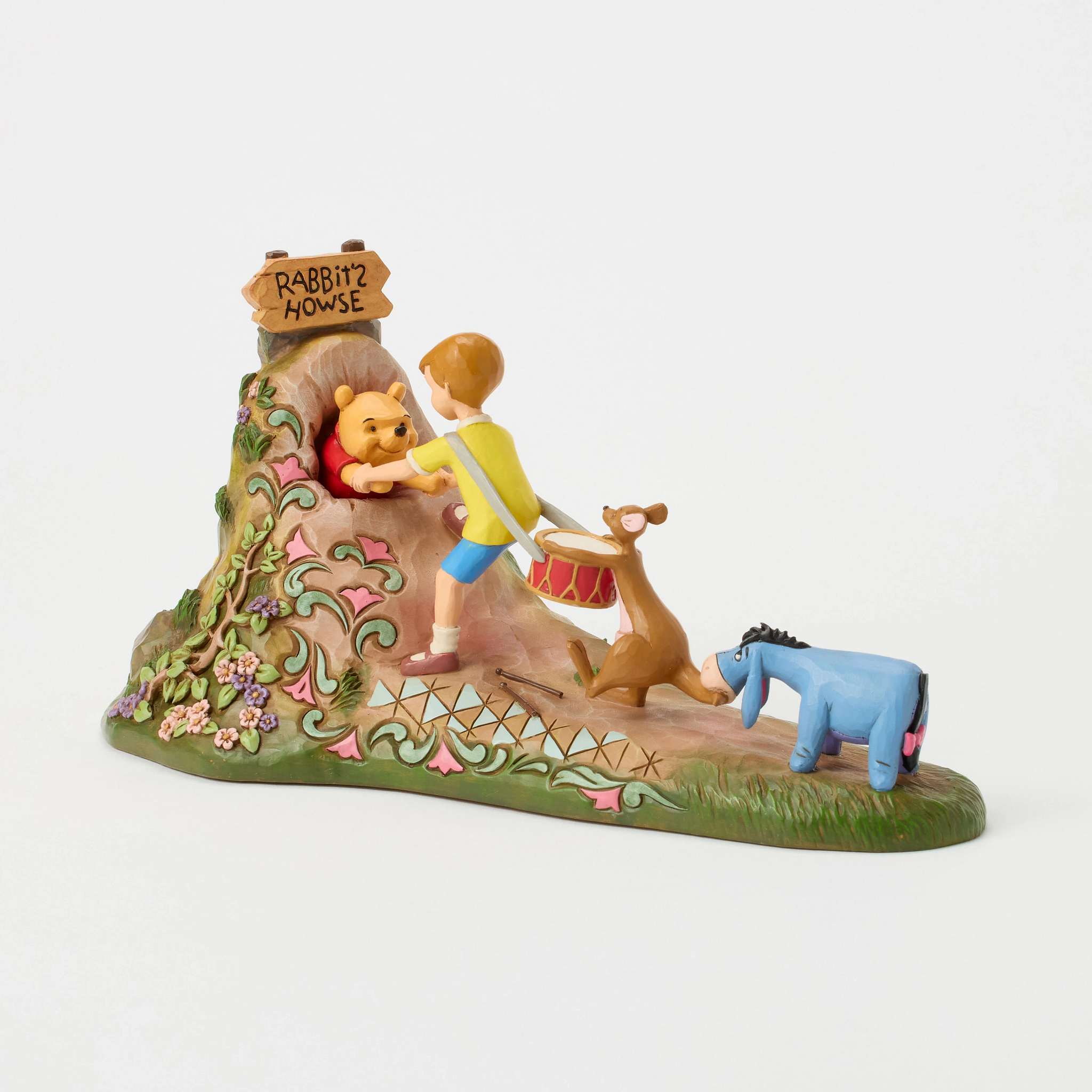Winnie the Pooh "Friends to the Rescue" B 27 cm Jim Shore 6017848, 14 cm hoog
