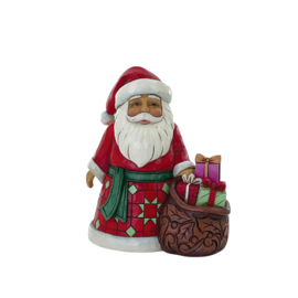 Pint Santa with Toy Bag "Filled with Christmas Cheer H13cm Jim Shore 6017296