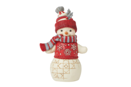 Nordic Nöel Snowman with Hat & Scarf  * H12,5cm Jim Shore 6015484