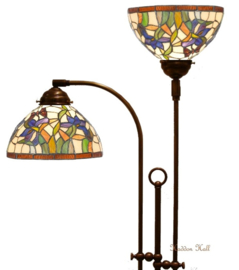 Y10392 * Vloerlamp met Tiffany kappen Ø25cm Papillons