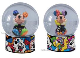 Mickey & Minnie Set van 2 Waterbal H13cm Disney by Britto retired