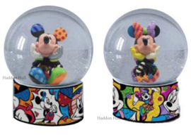 Mickey & Minnie Set van 2 Waterbal H13cm Disney by Britto retired *