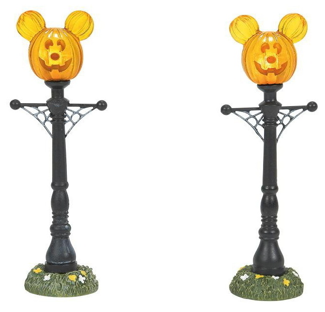 Pumpkintown - Set van 2 beelden & Street Lights- Disney Village by D56