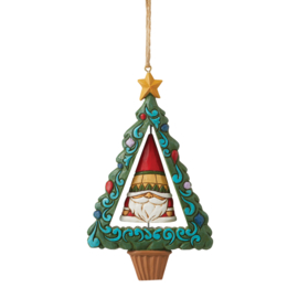 Gnome fot The Holidays Set van 2 Jim Shore Hanging Ornaments 6011379 *