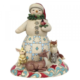 Snowman with Animals H20cm Jim Shore 6009483 retired *