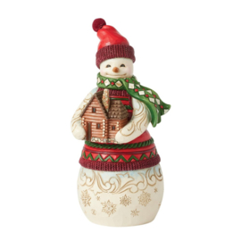 Lodge Snowman Cabin Jim Shore 6017038