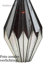 8158 * Balk Zwart 100cm met 2 kappen Ø28cm Origami