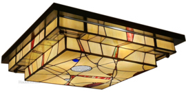 7803 Plafonniere Tiffany 50x50cm  4xE14 Starry Night '