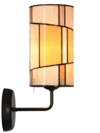 8166 ' Wandlamp met Tiffany Kap Ø12,5cm Roundabout