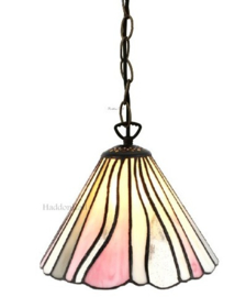 6193 97 * Hanglamp Tiffany Ø20cm Pink Wave Ketting