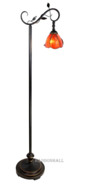 8200 Vloerlamp - Leeslamp H152cm met Tiffany kap Ø17cm Poppy