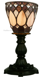 73092 Tafellamp Tiffany H31cm Ø14cm Brooklyn