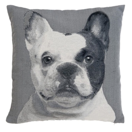 Set van 2 Kussens Gobelin Geweven45x45cm Franse Bulldog