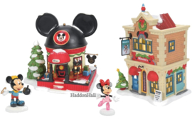 Mickey & Minnie -Set van 4 - Disney Village by D56