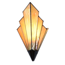 7970 ' Wandlamp Tiffany H39cm B20cm French Art Deco Amber