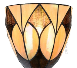 8118 ' Tafellamp Tiffany Uplight H35cm Ø13cm Parabola