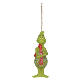 Set van 2 Grinch Hanging Ornament - Dated 2022 & Grinch on Apron - Jim Shore