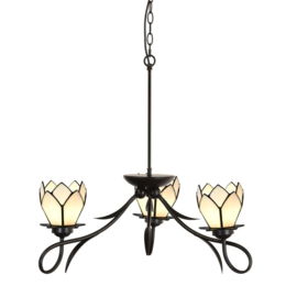8198 Hanglamp Ø80cm Lovely met 3 kappen Ø12cm White Lotus